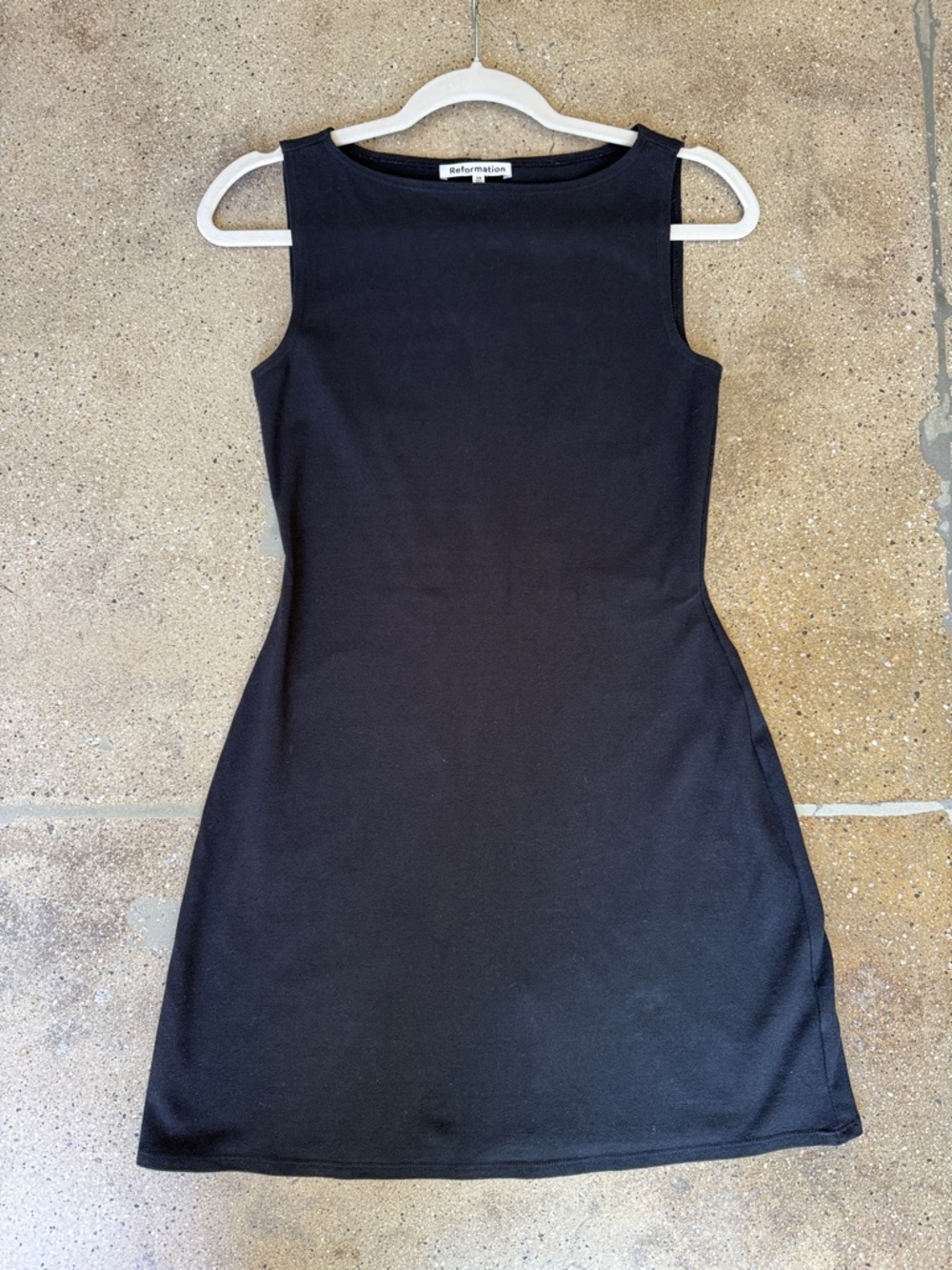 Reformation Black Sleeveless Mini Dress